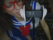 Trường học cô gái liếm tai ASMR